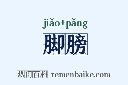 脚膀是什么意思的图片